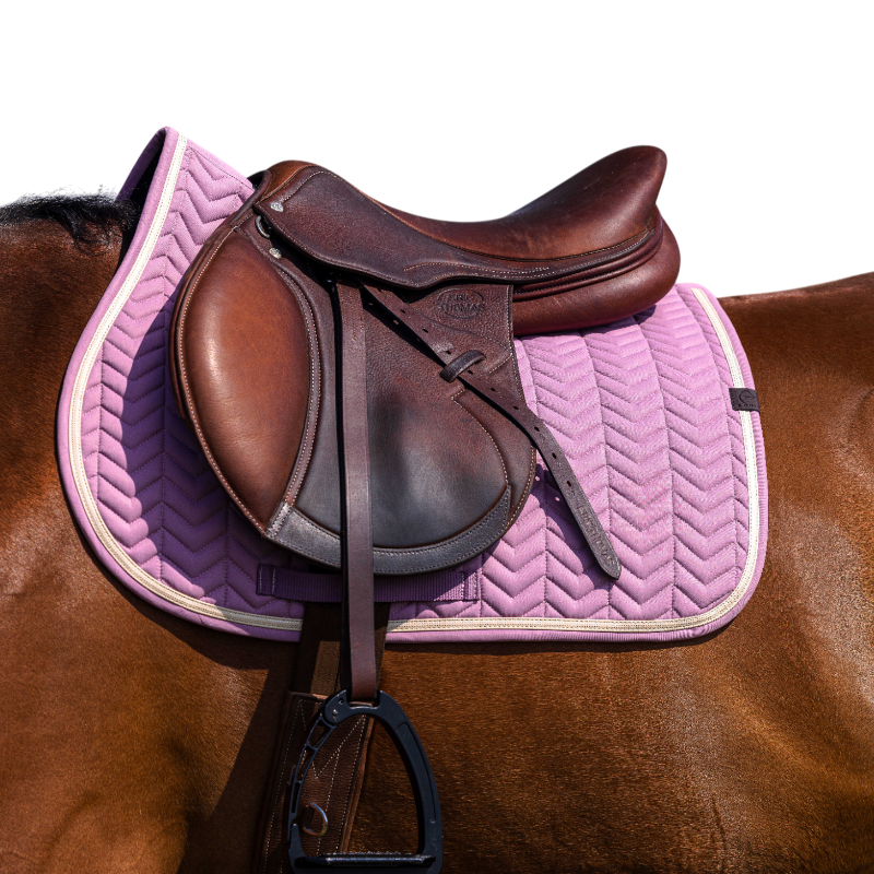 Equithème - Tapis de selle Softypop lavande | - Ohlala