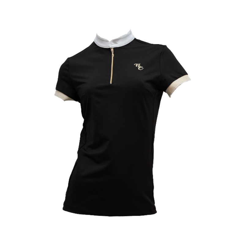 Flags & Cup - Polo de concours manches courtes femme Andria noir | - Ohlala