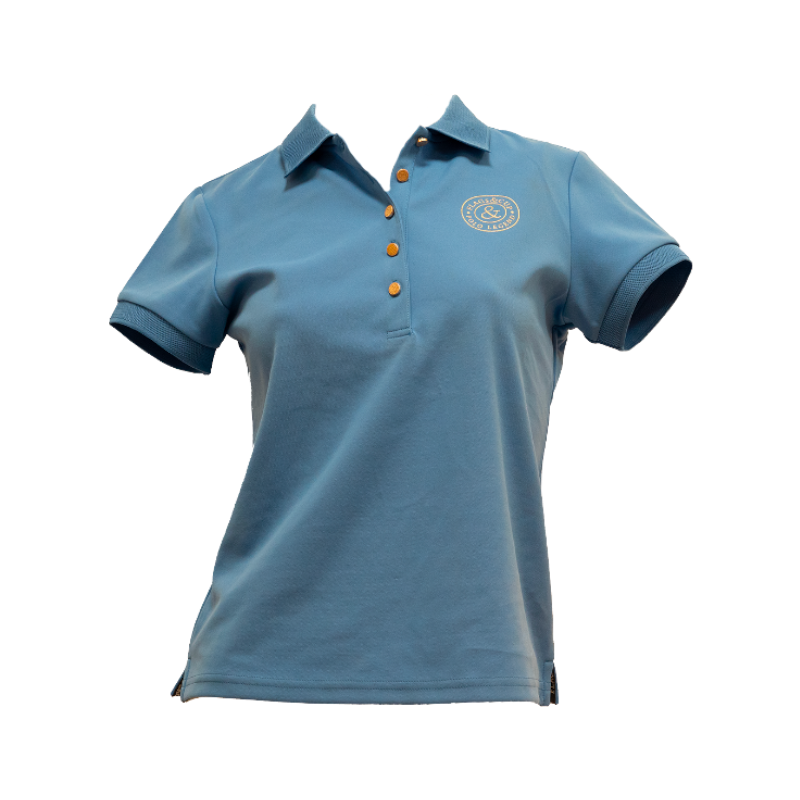 Flags & Cup - Polo piqué manches courtes femme Anzia iris | - Ohlala