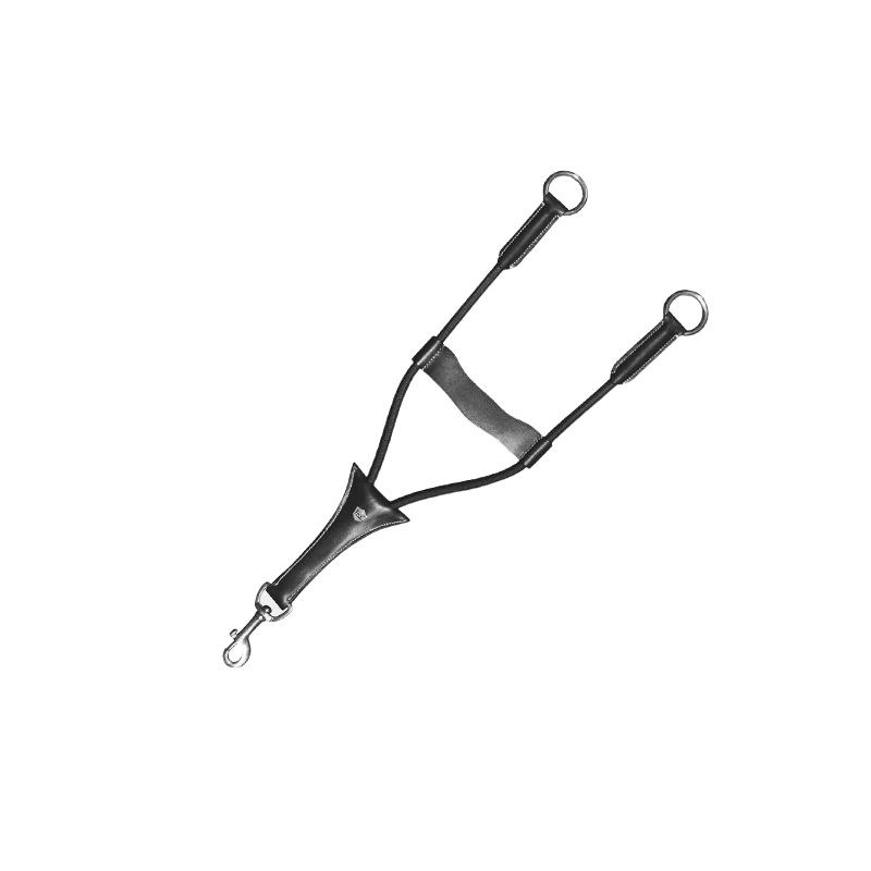 Flags & Cup - Fourche de martingale élastique Noir | - Ohlala