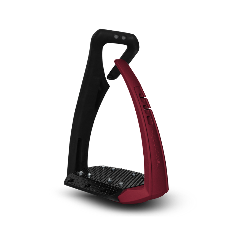 Freejump - Étriers Soft’Up Pro + pearl rouge velvet/ noir | - Ohlala