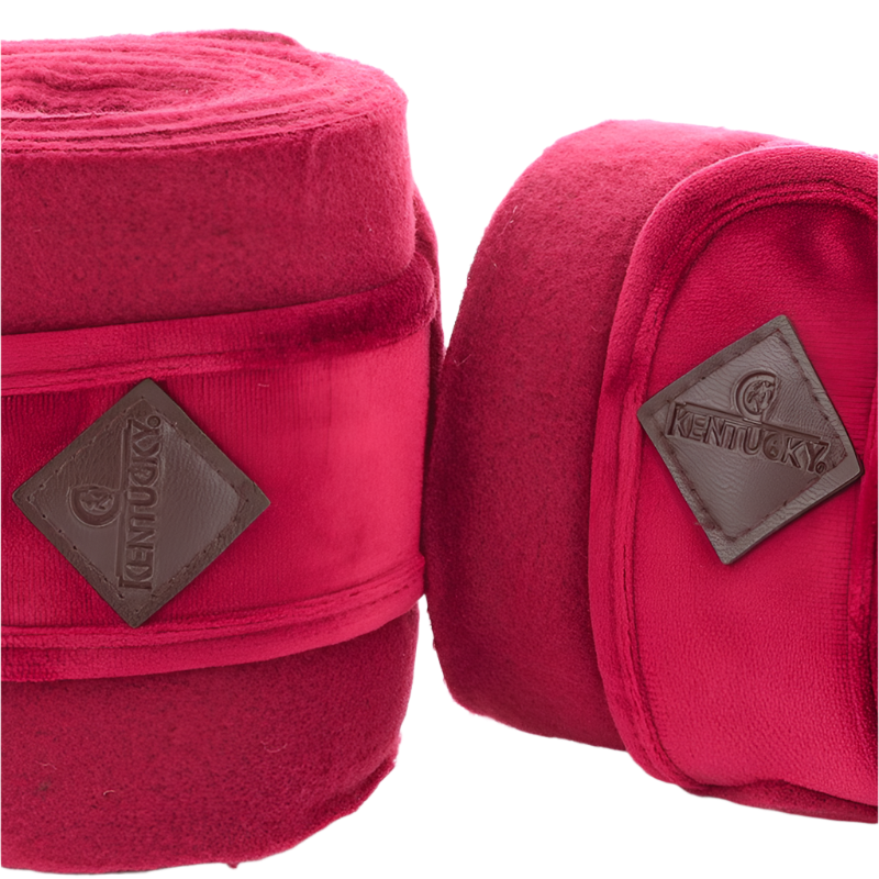 Kentucky Horsewear - Bandes de polo velvet fuchsia (x4) | - Ohlala