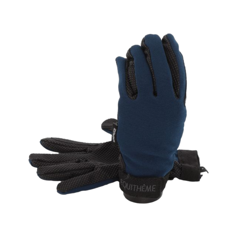 Equithème - Gants Knit marine | - Ohlala
