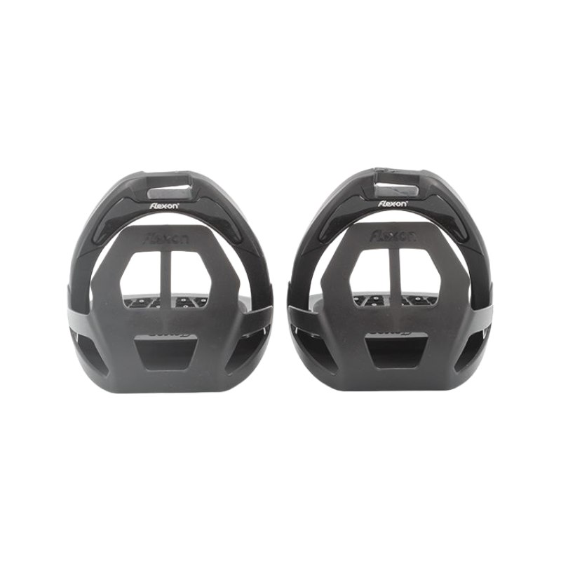 Flex On - Étrier Green Composite Junior incliné grip noir/ noir/ noir avec cage | - Ohlala