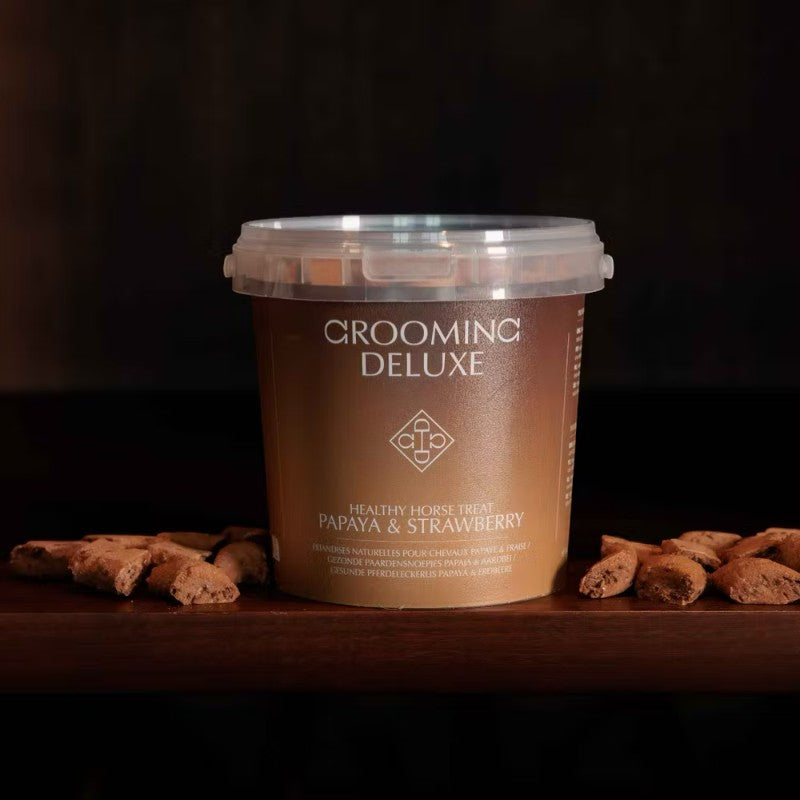 Grooming Deluxe - Friandises naturelles pour chevaux papaye/ fraise | - Ohlala