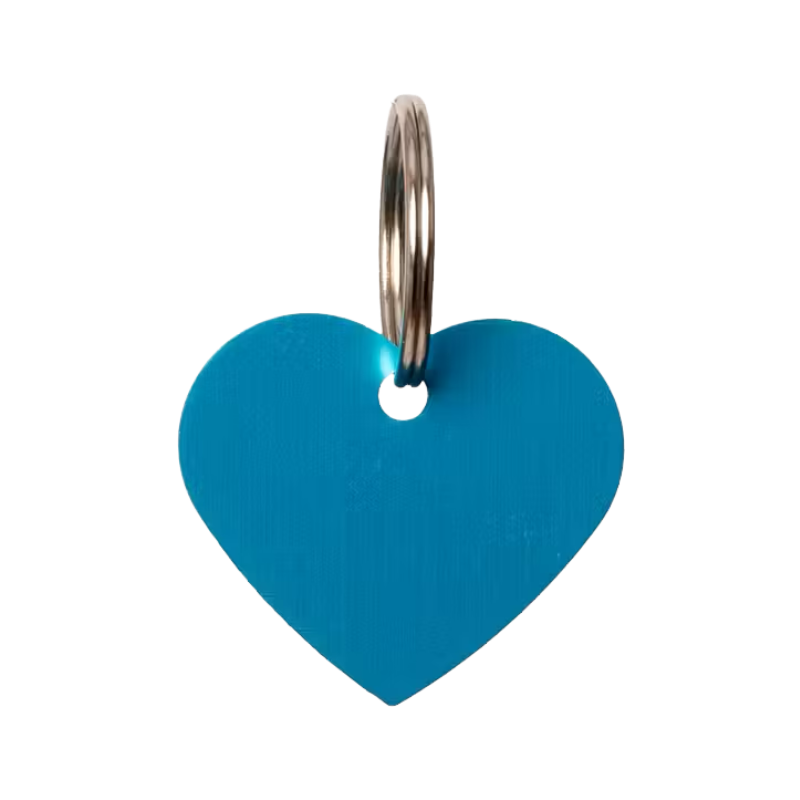 Grooming Deluxe - Médaille à graver coeur light blue | - Ohlala