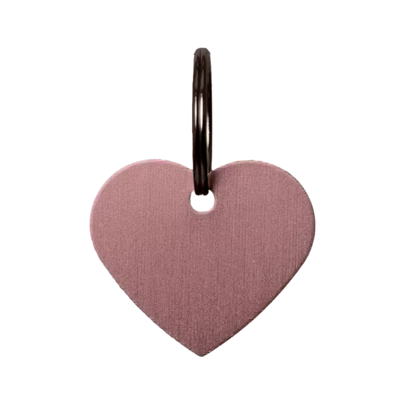 Grooming Deluxe - Médaille à graver coeur vieux rose | - Ohlala