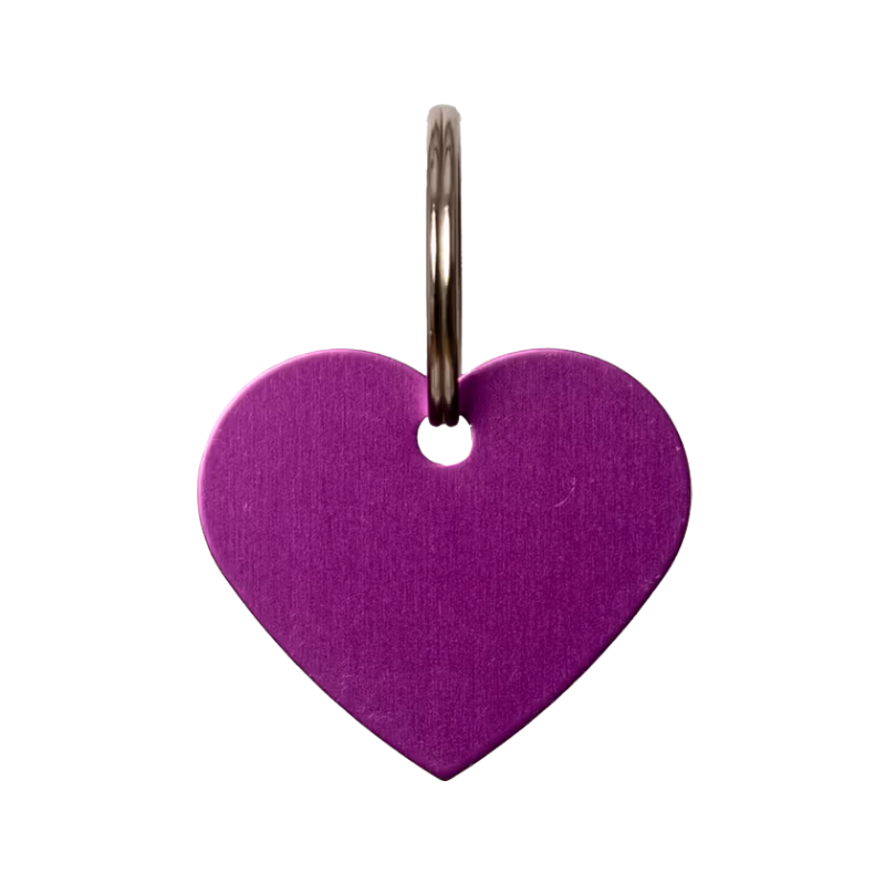 Grooming Deluxe - Médaille à graver coeur violet | - Ohlala