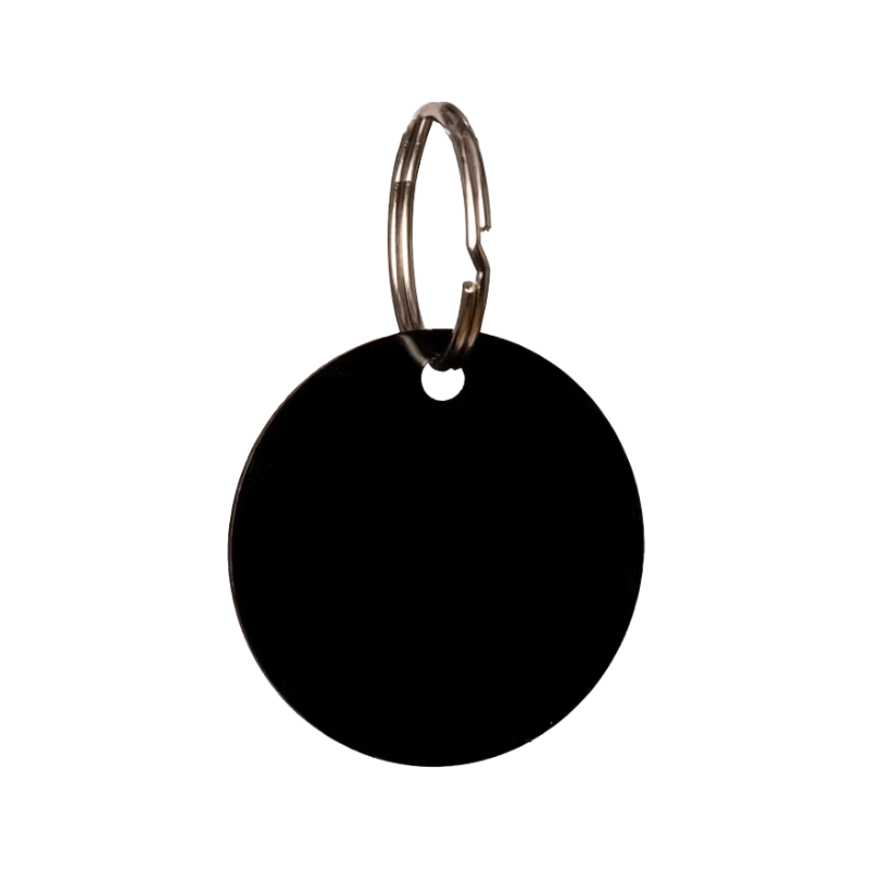 Grooming Deluxe - Médaille à graver ronde noir | - Ohlala