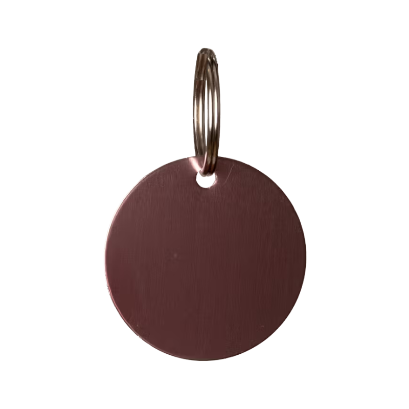 Grooming Deluxe - Médaille à graver ronde vieux rose | - Ohlala