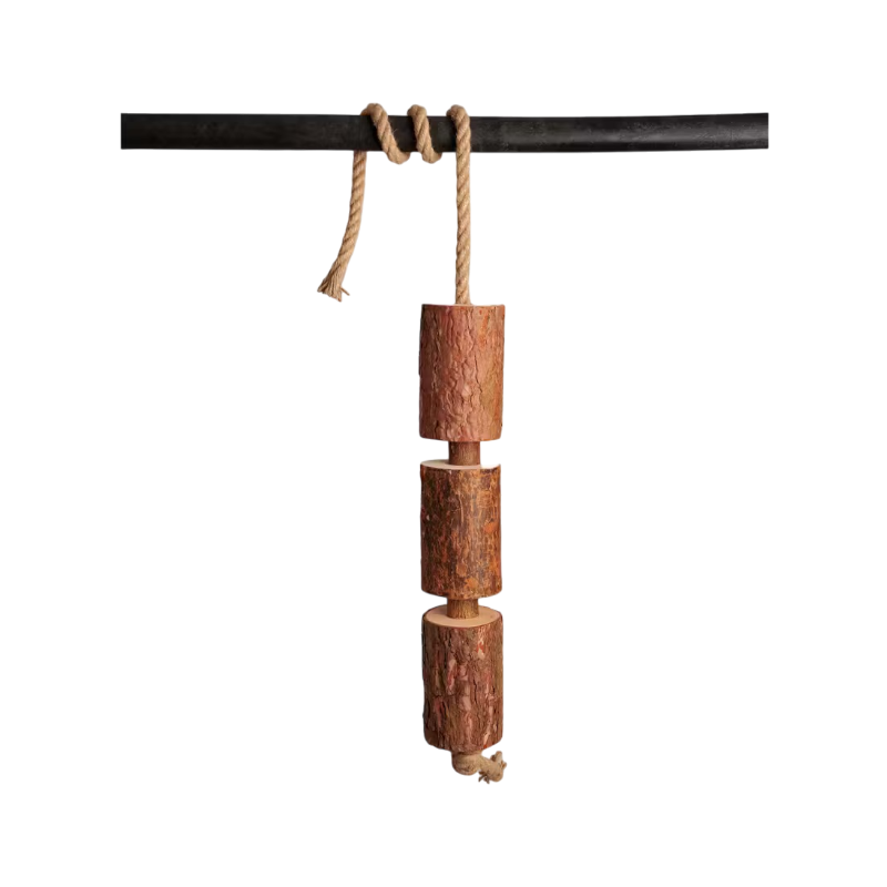 Grooming Deluxe - Jouet en bois relaxant pour cheval Nature | - Ohlala