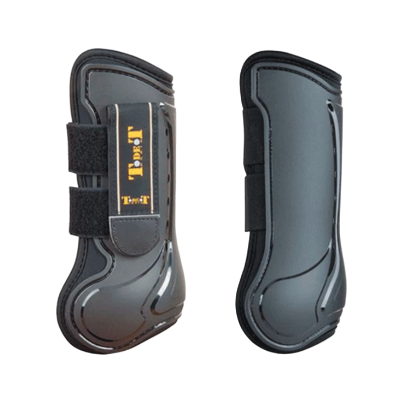 TdeT - Guêtres ouvertes Design noir x2 | - Ohlala