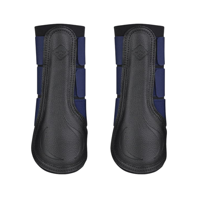 LeMieux - Guêtres fermées Grafter noir/ marine x2 | - Ohlala