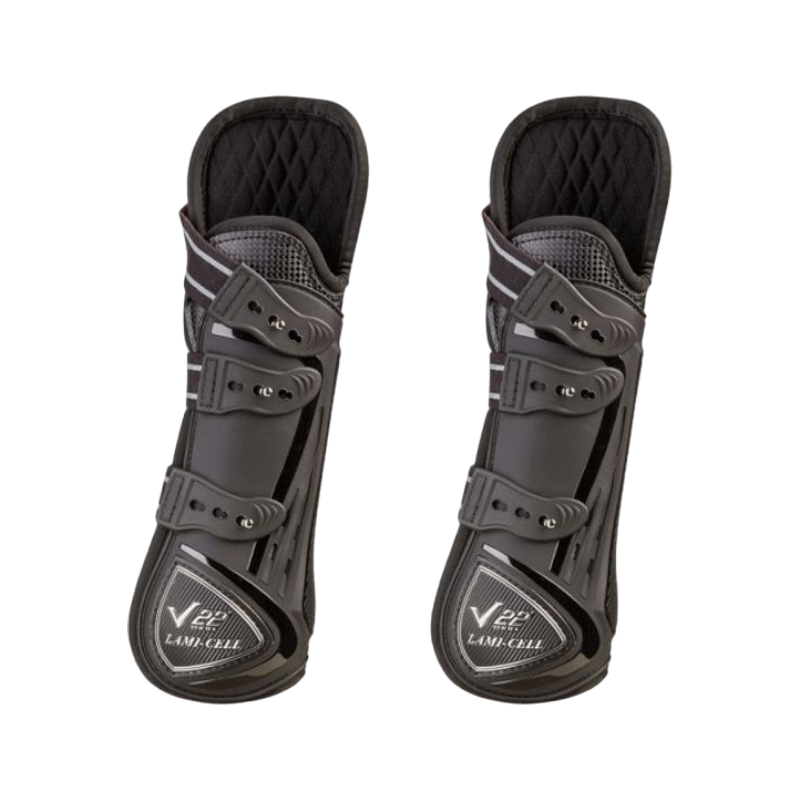 Lami-cell - Guêtre ouverte genoux V22 noir x2 | - Ohlala