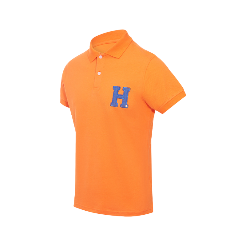 Hagg - Polo manches courtes homme orange/ bleu roi | - Ohlala