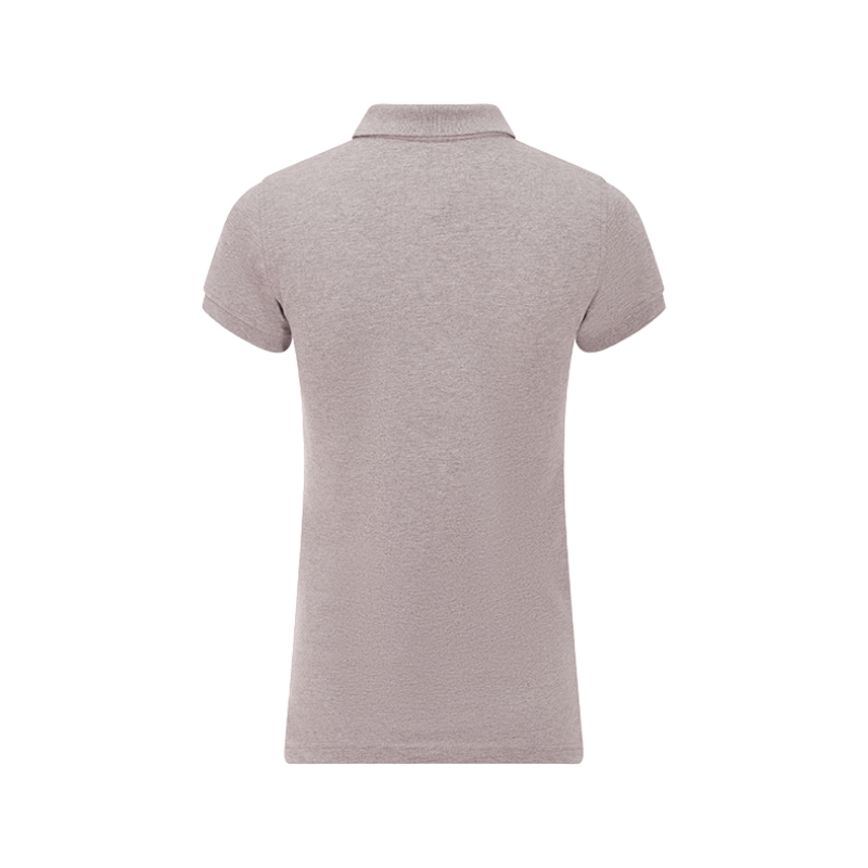 Hagg - Polo manches courtes femme gris/ orange | - Ohlala