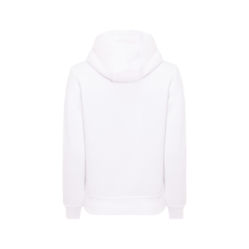 Hagg - Sweat à capuche femme blanc/ orange/ bleu roi | - Ohlala