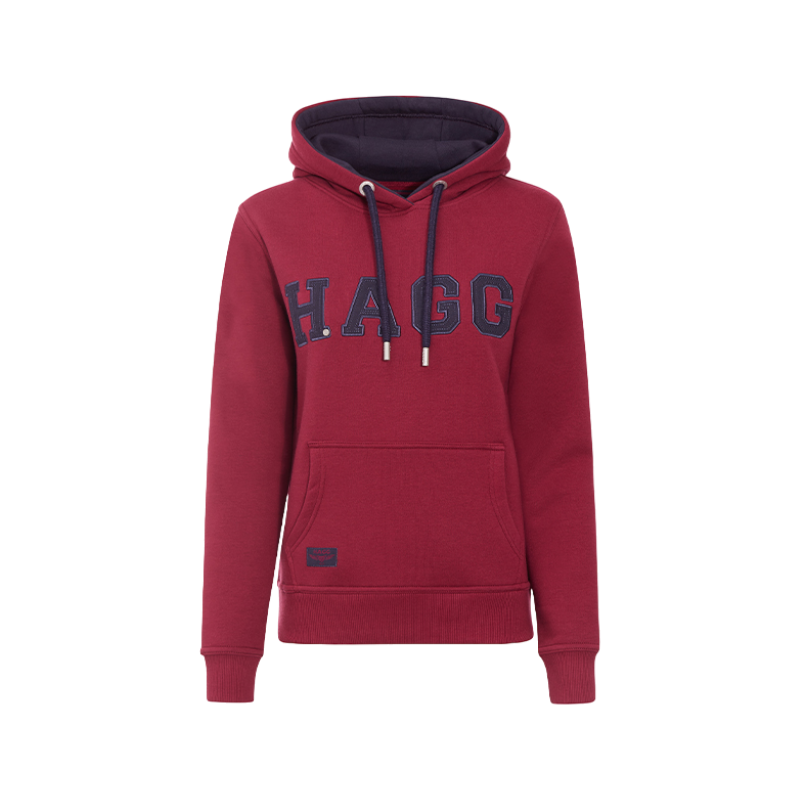 HAGG women's plum/navy hoodie OH DEAR - Main Image
