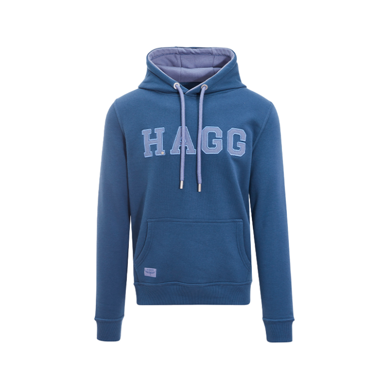 Hagg - Sweat à capuche homme bleu orage | - Ohlala