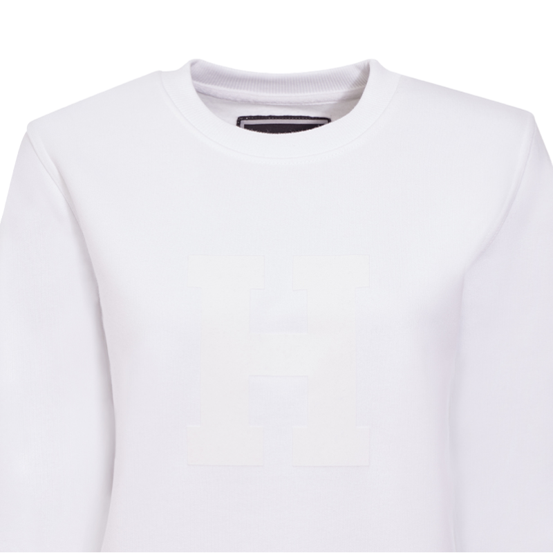Hagg - Sweat col rond femme blanc | - Ohlala