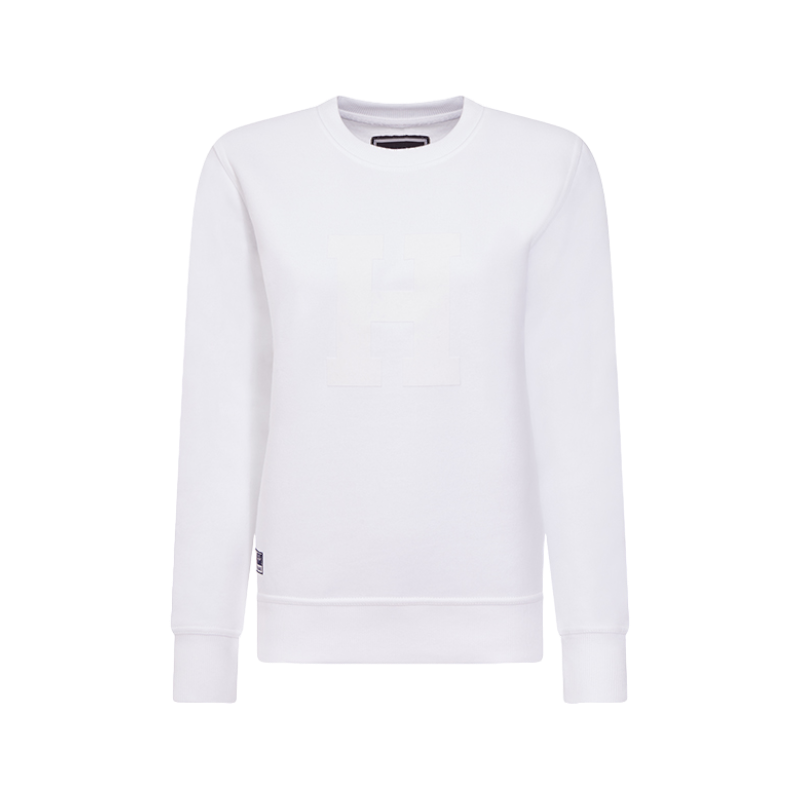 Hagg - Sweat col rond femme blanc | - Ohlala