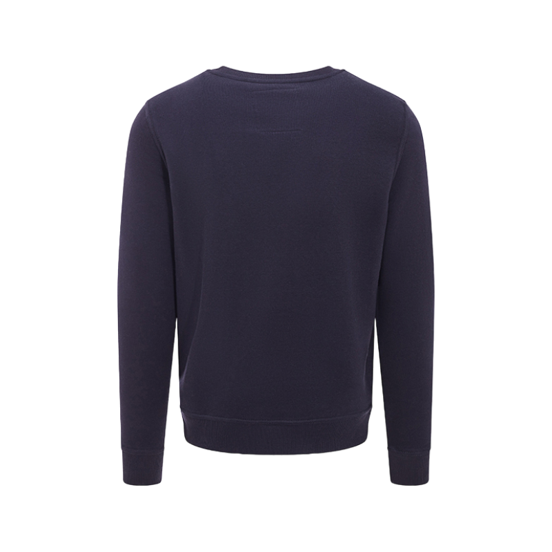 Hagg - Sweat col rond homme marine/ rouge | - Ohlala