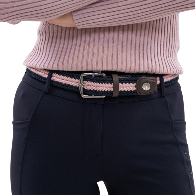 Harcour - Ceinture Bana marine/ pivoine | - Ohlala