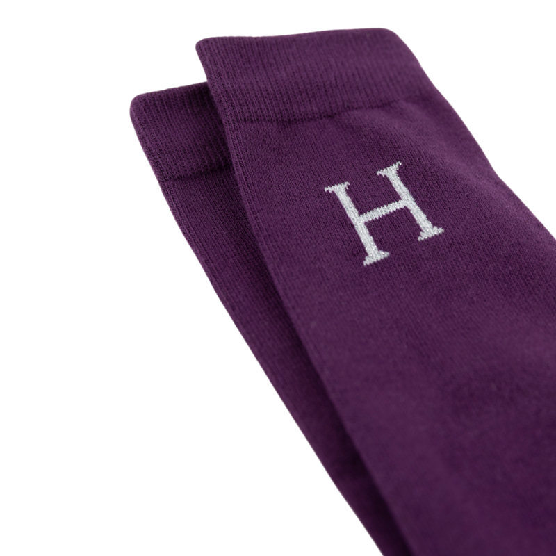 Harcour - Chaussettes d'équitation Sanane figue | - Ohlala