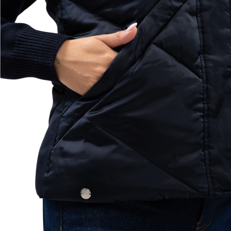 Harcour - Doudoune sans manches femme Auxane marine | - Ohlala