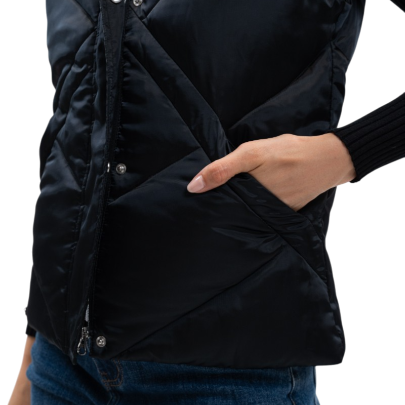 Harcour - Doudoune sans manches femme Auxane noir | - Ohlala