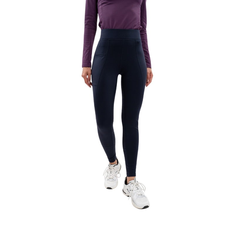 Harcour - Legging d'équitation polaire femme Anaelle marine | - Ohlala