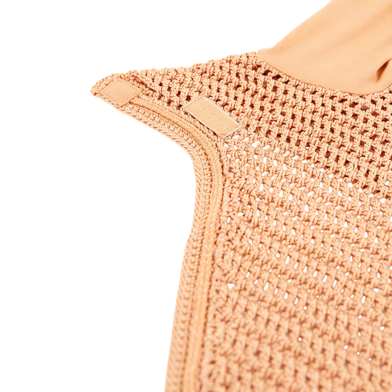 Harcour - Pack tapis de selle Sunny et bonnet Funny abricot/ light gold | - Ohlala