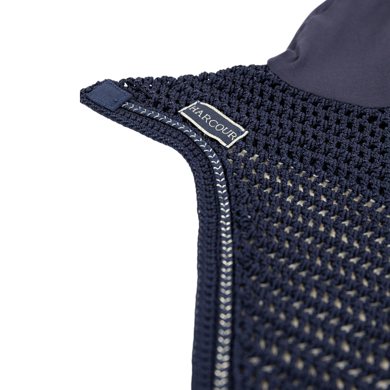 Harcour - Pack tapis de selle Sunny et bonnet Funny marine/ light gold | - Ohlala