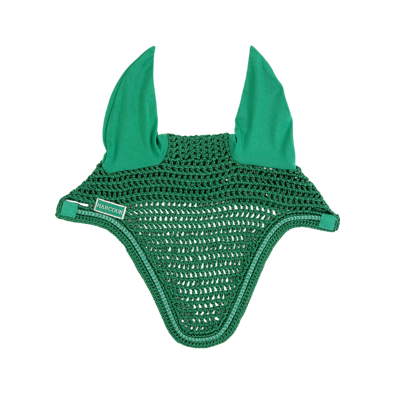 Harcour - Pack tapis de selle Sunny et bonnet Funny vert/ light gold | - Ohlala