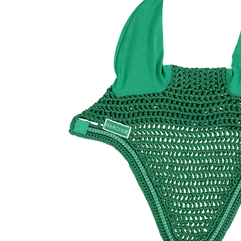 Harcour - Pack tapis de selle Sunny et bonnet Funny vert/ light gold | - Ohlala