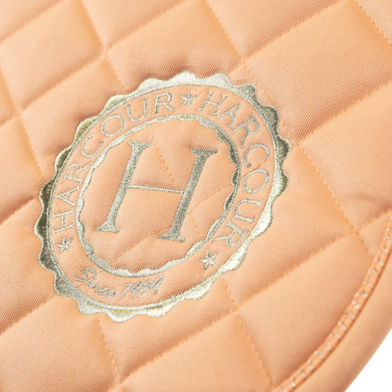 Harcour - Pack tapis de selle Sunny et bonnet Funny abricot/ light gold | - Ohlala