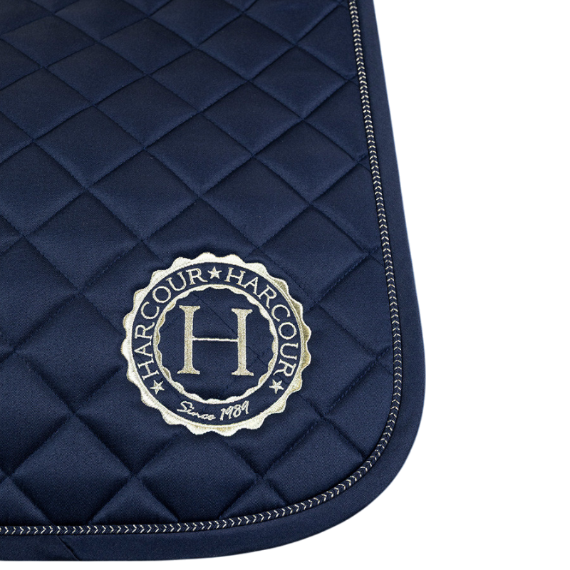 Harcour - Pack tapis de selle Sunny et bonnet Funny marine/ light gold | - Ohlala