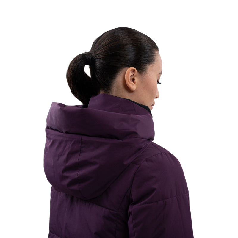 Harcour - Parka courte réversible femme Adele marine/ pivoine | - Ohlala