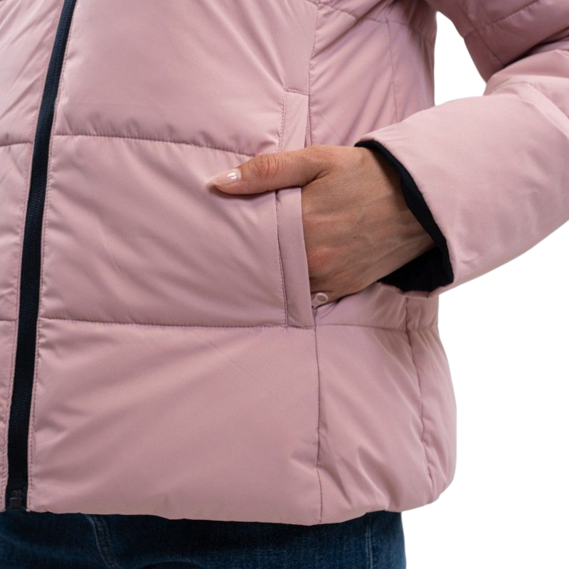 Harcour - Parka courte réversible femme Adele noir/ figue | - Ohlala