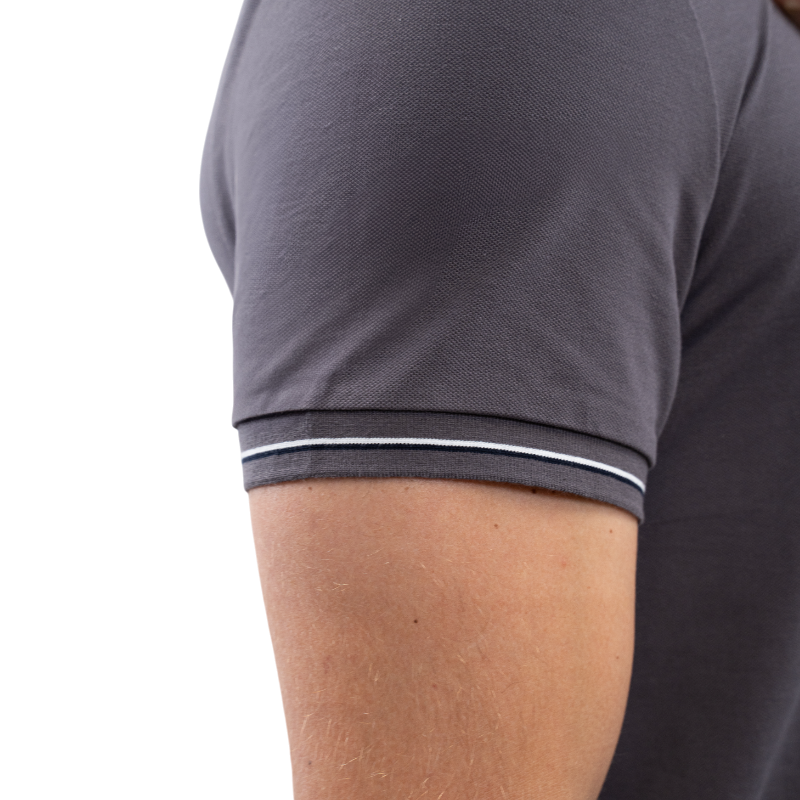 Harcour - Polo manches courtes homme Oscar ardoise | - Ohlala