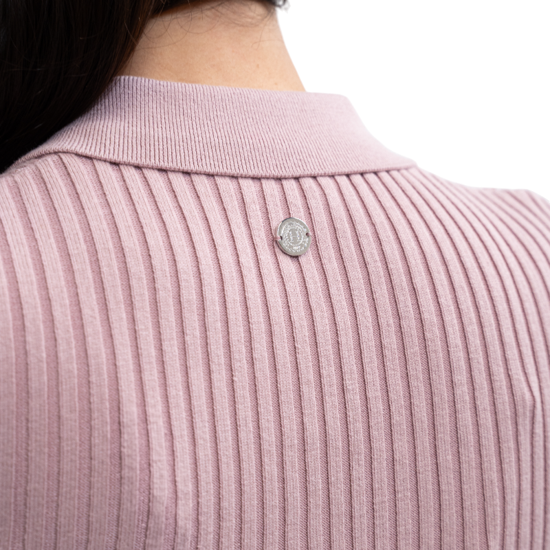 Harcour - Polo manches longues femme Aurore pivoine | - Ohlala