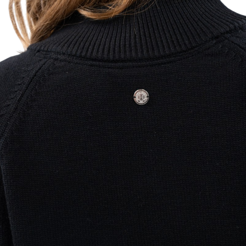 Harcour - Pull col montant femme Alice noir | - Ohlala