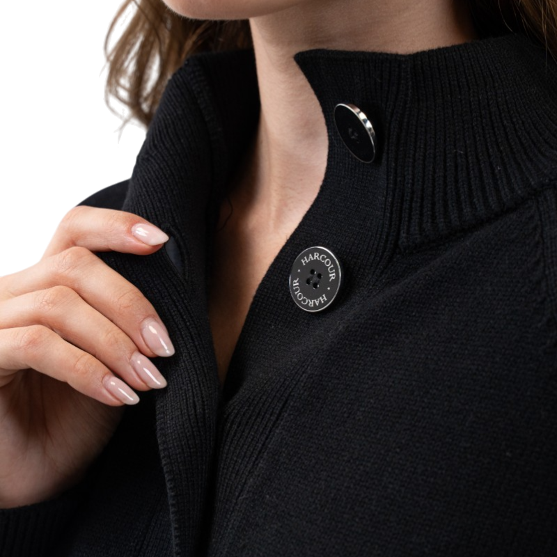 Harcour - Pull col montant femme Alice noir | - Ohlala
