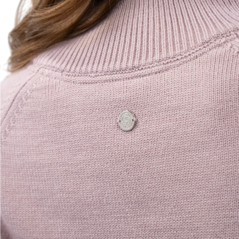 Harcour - Pull col montant femme Alice pivoine | - Ohlala