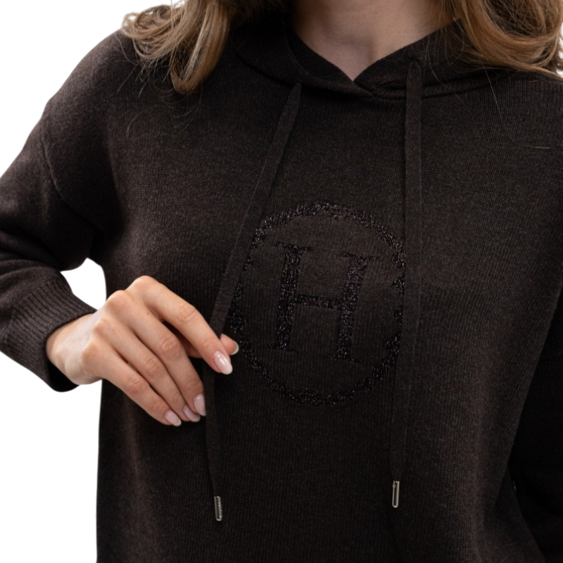 Harcour - Sweat en maille femme Aurelia cacao | - Ohlala