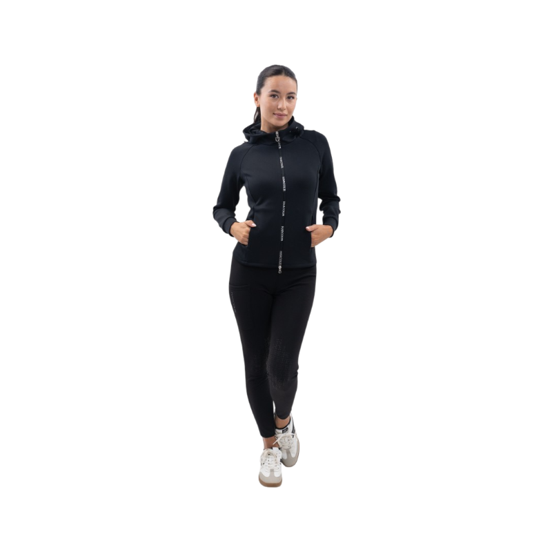 Harcour - Sweat technique zippé femme Ava noir | - Ohlala