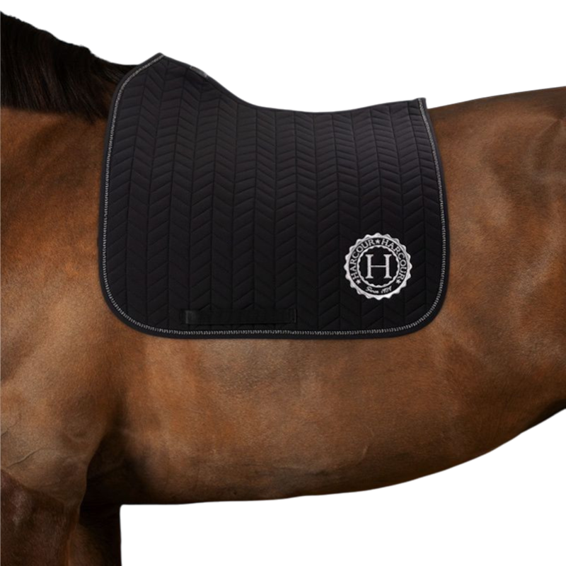 Harcour - Tapis de dressage Alaska noir | - Ohlala