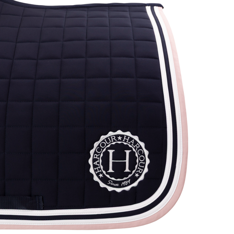 Harcour - Tapis de dressage Soft marine/ pivoine | - Ohlala