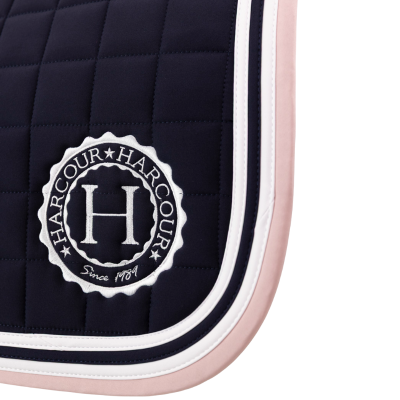 Harcour - Tapis de dressage Soft marine/ pivoine | - Ohlala