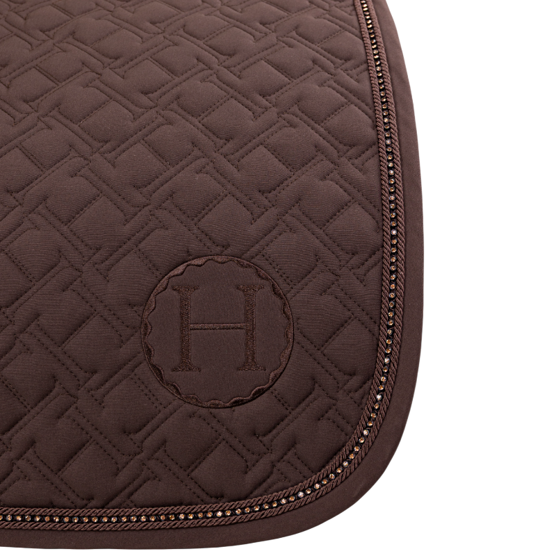 Harcour - Tapis de selle Saphir cacao | - Ohlala
